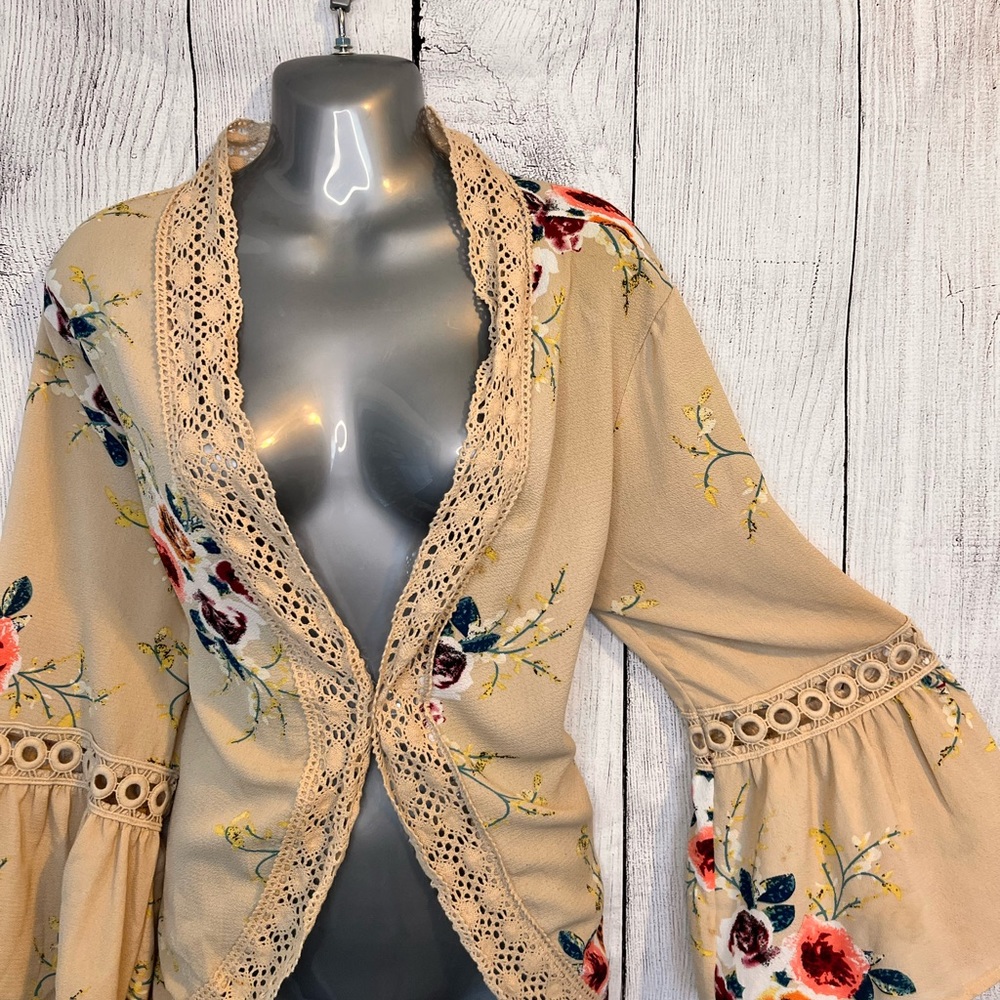 Floral printed cardigan - Picture 2 of 3